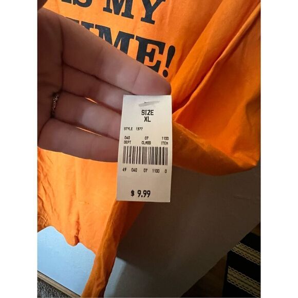 This Is My Costume! Orange T-Shirt Men’s Size XL NEW 100% Cotton - Picture 5 of 7